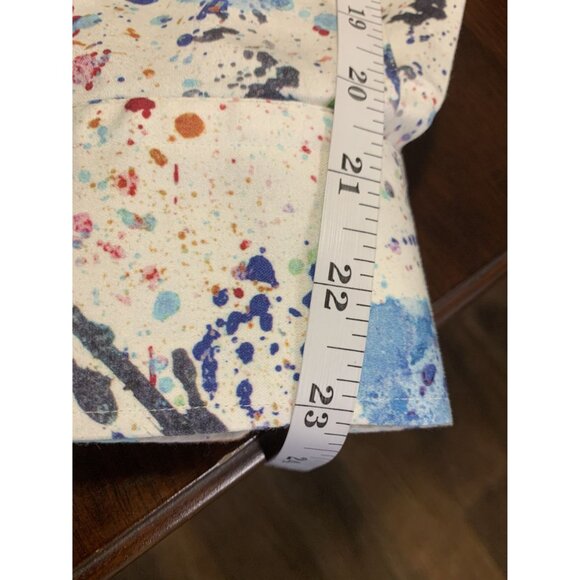 Patrick James Artsy Paint Slatter Button Down Shirt Size M - Picture 7 of 9